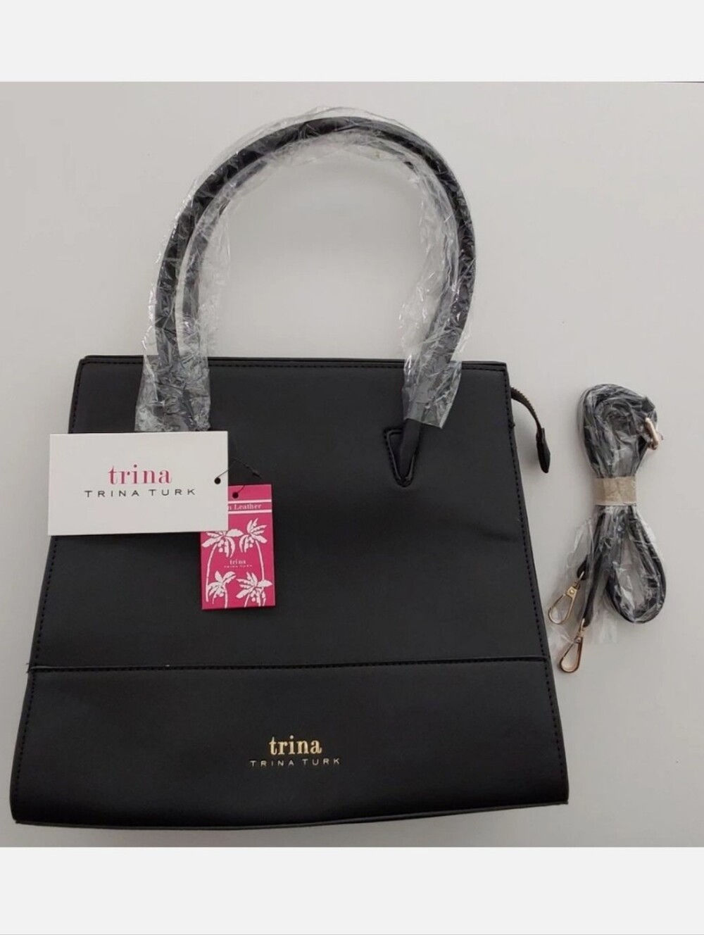 NWT Trina Turk Large Tote Bag Black